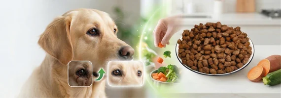 Dog tear stains and diet