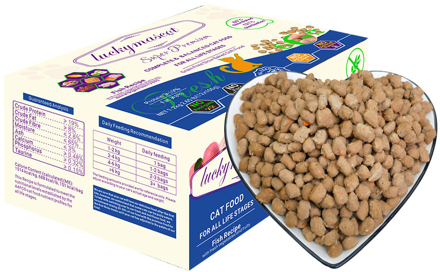 ROYAL FEED Fish Recipe Cat Food Packaging